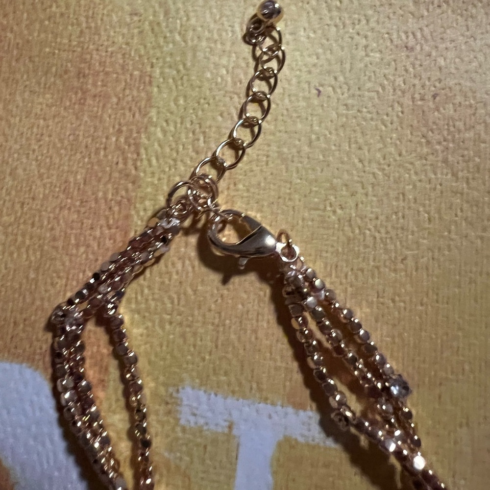 Anthropologie Beaded Stone Layered Bracelet - NWT - Gold - Picture 7 of 15
